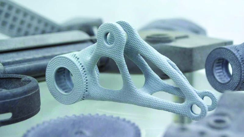 a complex hp mjf 3d printed part